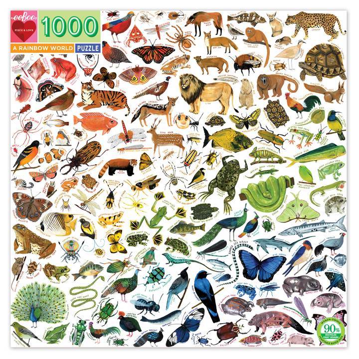 1000 PC Rainbow World Puzzle