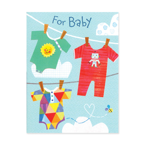 Clothesline For Baby Enclosure Card