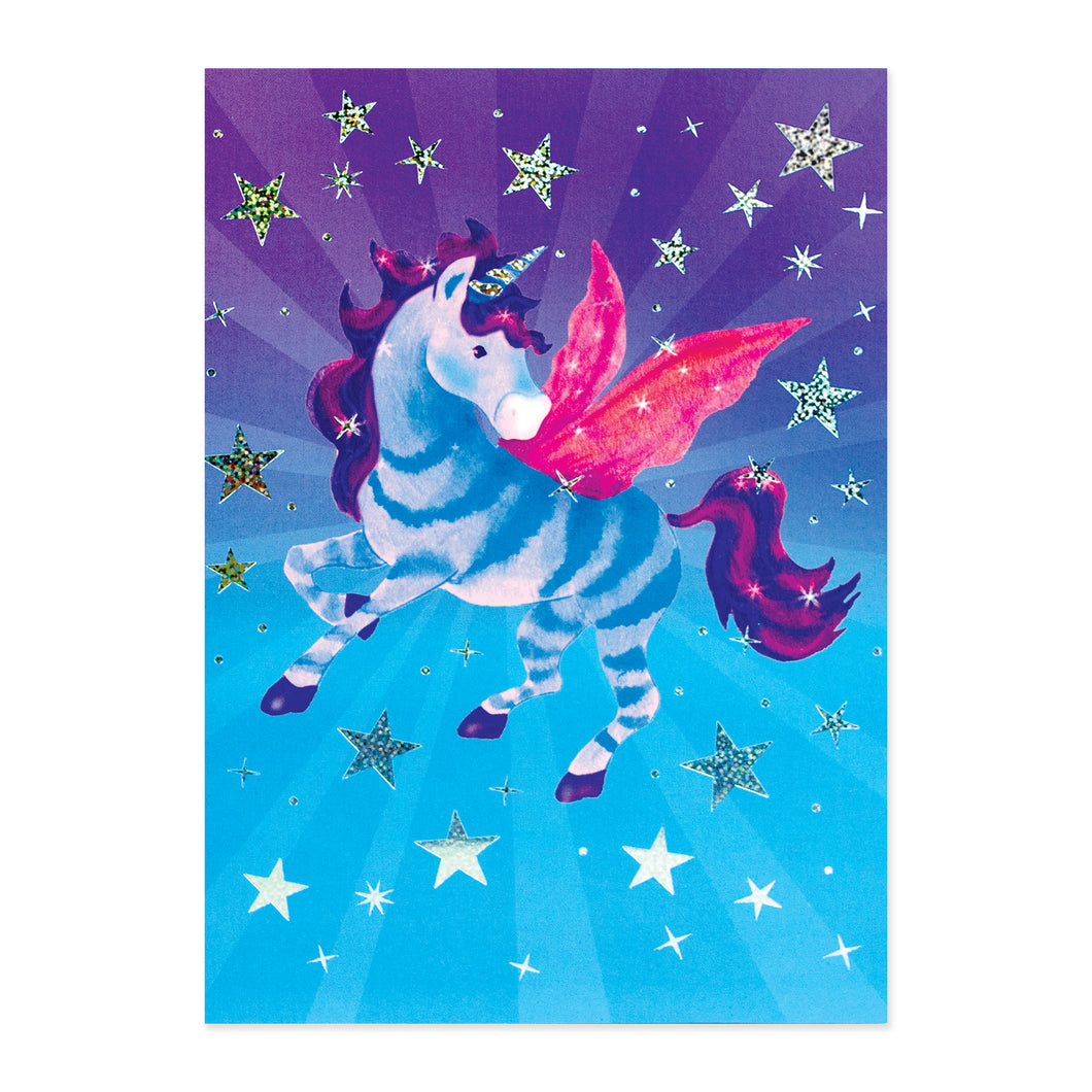 Unicorn Foil Birthday Card