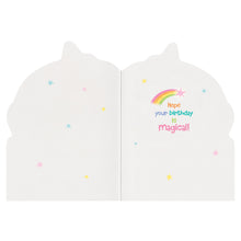 Load image into Gallery viewer, Unicorn With Rainbow Birthday Card