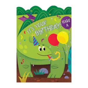 Dinosaur Tri-Fold Card