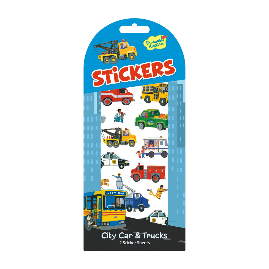 City Cars & Trucks Sticker Pack