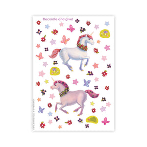 Hope It's Magical Unicorn Sticker Card