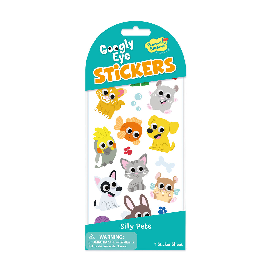 Silly Pets Googly Eye Sticker Pack