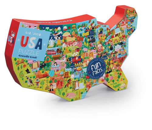 200 PC USA Shaped Box Puzzle