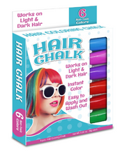 Load image into Gallery viewer, 6 Pack Hair Chalk Stix
