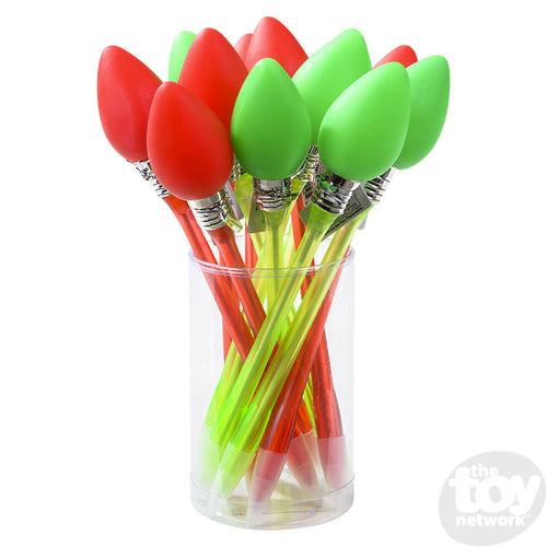 Light Up Christmas Bulb Pen
