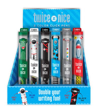 Load image into Gallery viewer, Twice As Nice Metallic 2 Color Click Pen