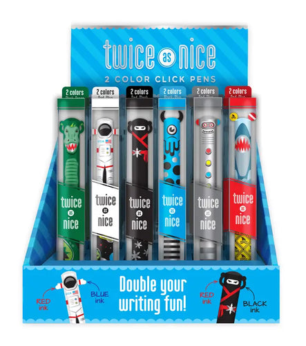 Twice As Nice Metallic 2 Color Click Pen