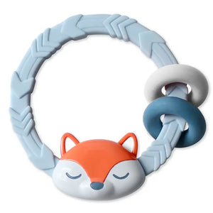 Ritzy Rattle Silicone Teether Rattles Fox