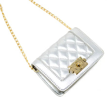 Load image into Gallery viewer, Tiny Classic Quilted Max Flap Handbag Silver