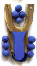 Load image into Gallery viewer, Classic Cobalt Wooden Slingshot