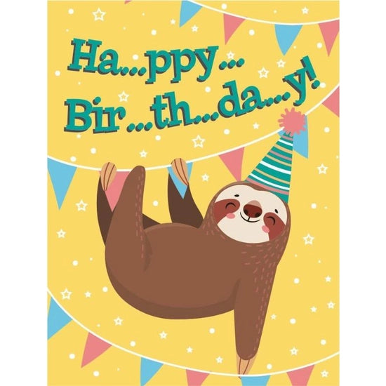 Birthday Sloth Enclosure Card