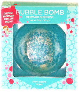Mermaid Surprise Bubble Bath Bomb With Necklace Boxed