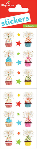 Birthday Cupcakes Stickers