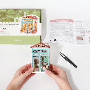 DIY Free Time Bookshop Miniature Kit