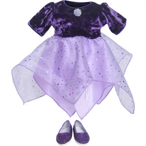 18" Fairy Dancer Doll Dress Purple