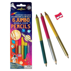 Solar System 6 Double Sided Jumbo Pencils
