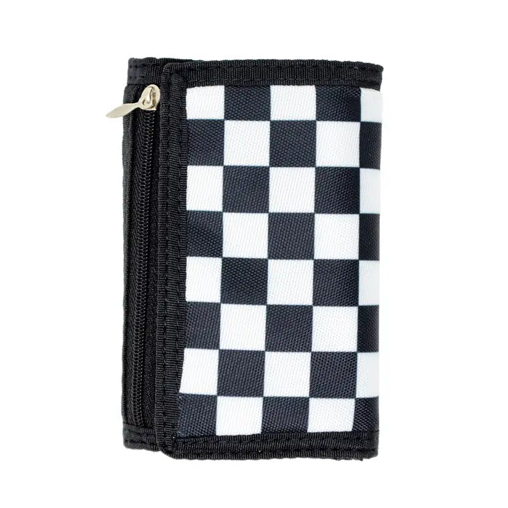 Black Checkered Wallet