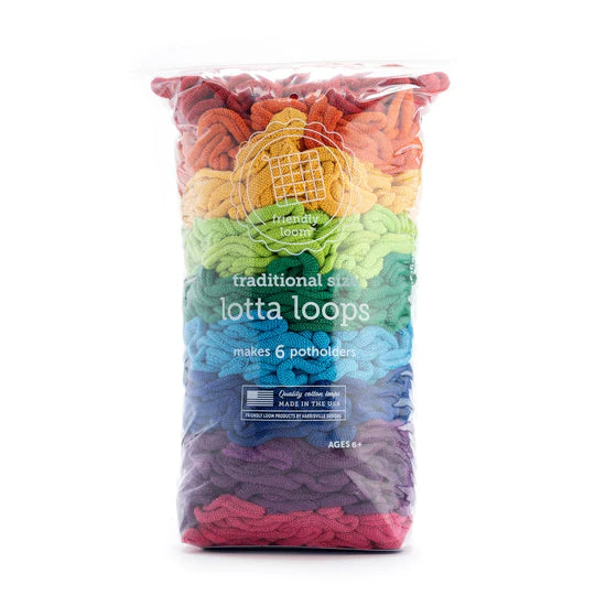 Rainbow Lotta Loops For Potholder Loom