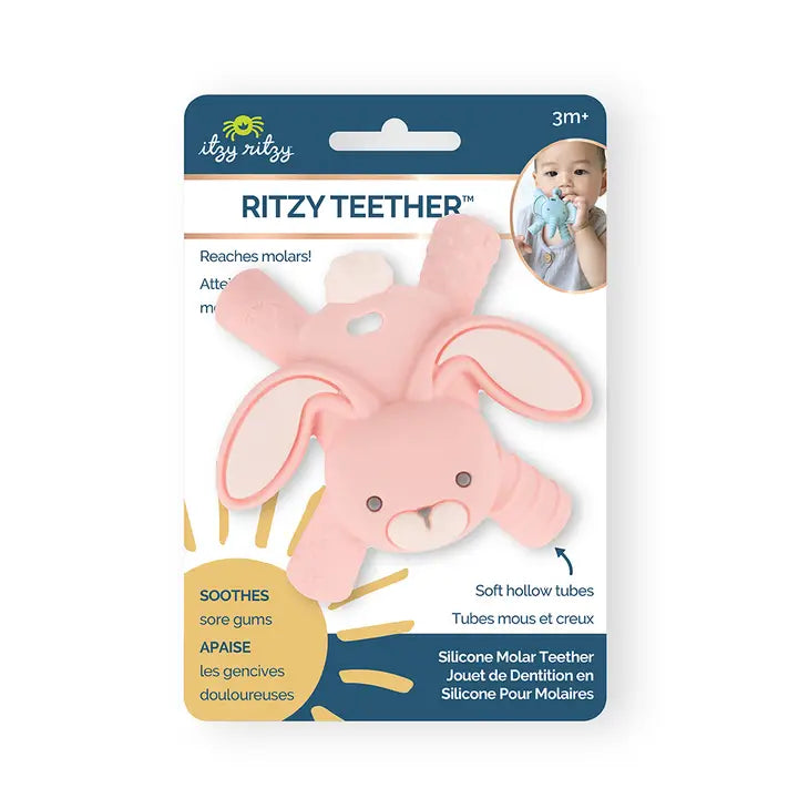 Ritzy Teether Baby Molar Teether Bunny