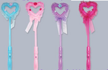 Load image into Gallery viewer, Big Heart Rose Light Up Wand