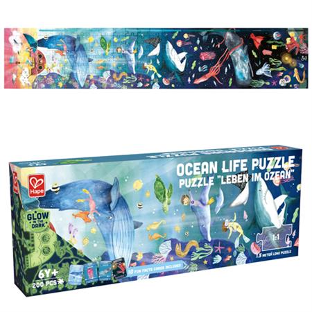 200 PC Glow In The Dark Ocean Life Puzzle