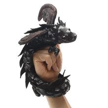 Load image into Gallery viewer, Midnight Dragon Wristlet Puppet