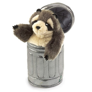 Raccoon In Garbage Can Puppet