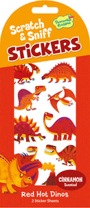 Red Hot Dinos Scratch & Sniff Sticker Pack