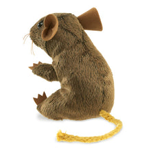 Load image into Gallery viewer, Mini Brown Field Mouse Finger Puppet
