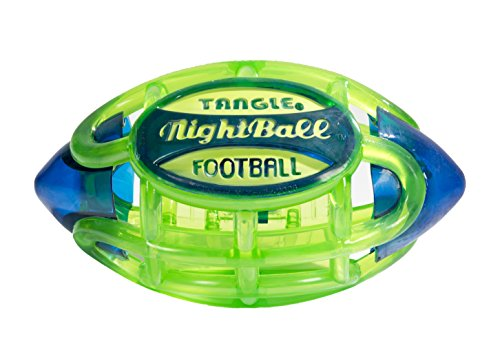 Football NightBall Green With Blue Tips