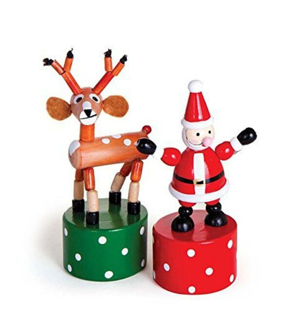 Santa & Reindeer Push Puppet