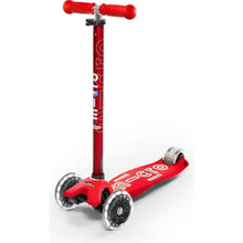 Load image into Gallery viewer, LED Red Maxi Micro Kickboard Deluxe Scooter