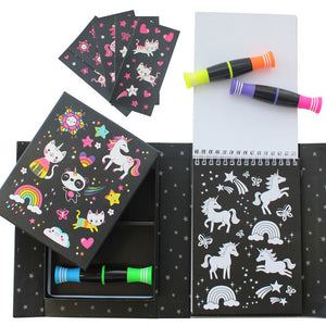 Unicorn and Friends Neon Coloring Set