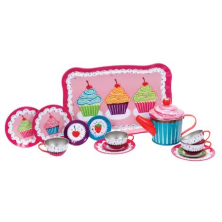Cupcakes Tin Tea Set