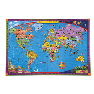 100 Piece World Map Puzzle