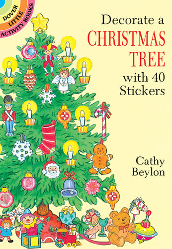 Decorate A Christmas Tree With Stickers