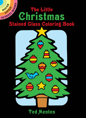Little Christmas Stained Glass Coloring Book