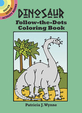 Load image into Gallery viewer, Dinosaur Follow-The-Dots Coloring Book